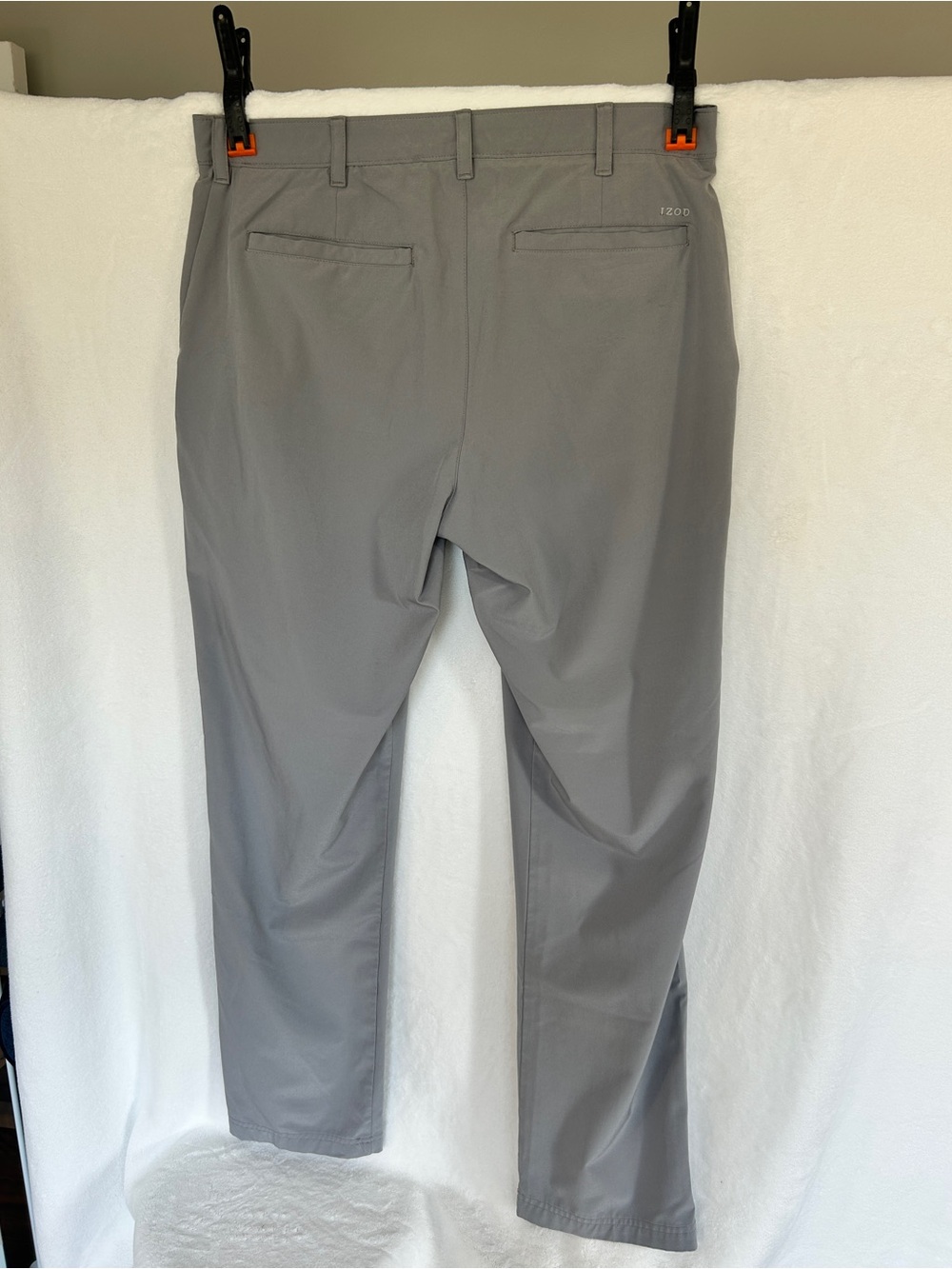izod Men's Gray Performance Stretch Golf Pants